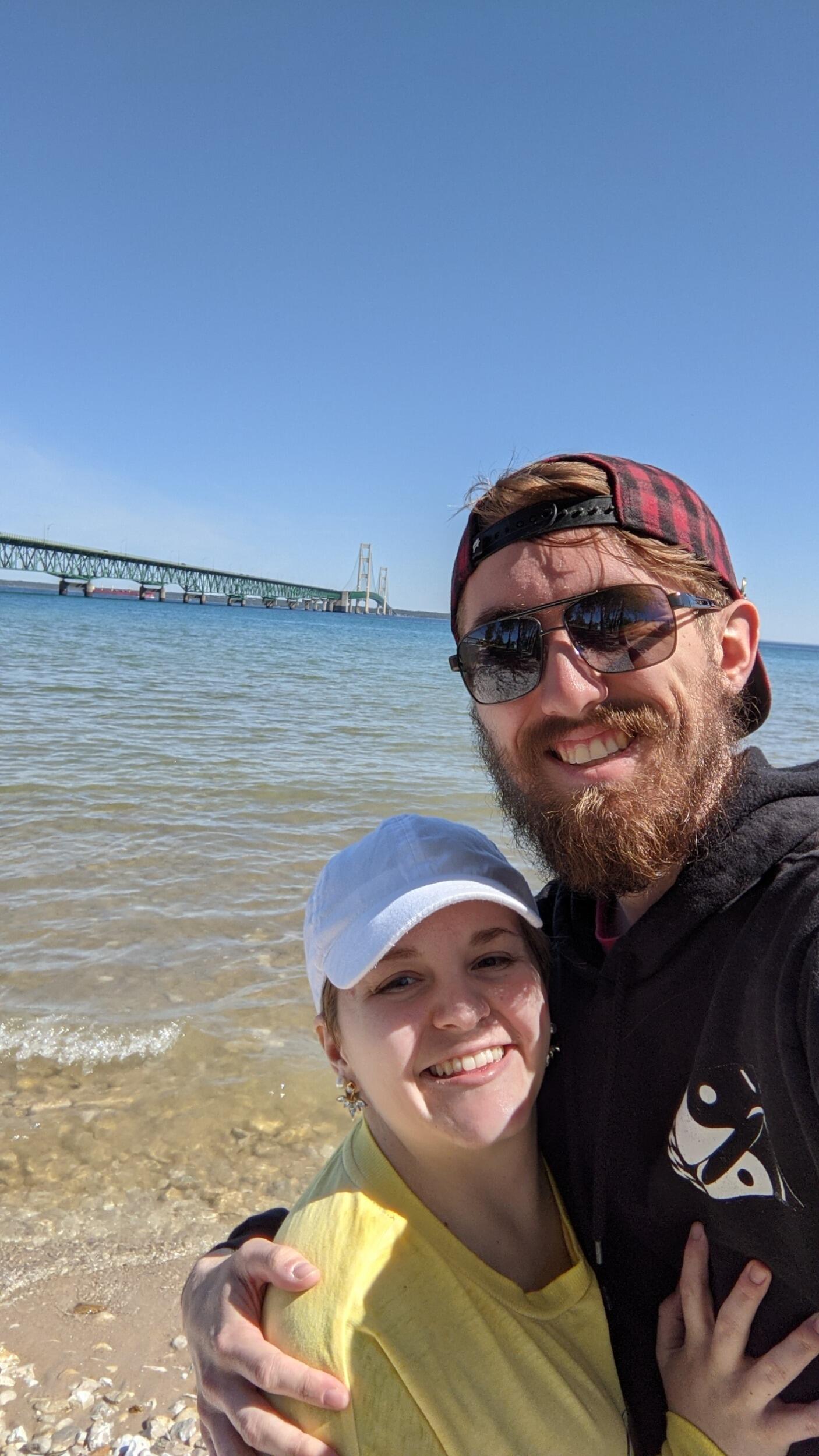 The first day of our first vacation together! We made a quick stop in Mackinaw City, MI on our way to the Upper Peninsula. 