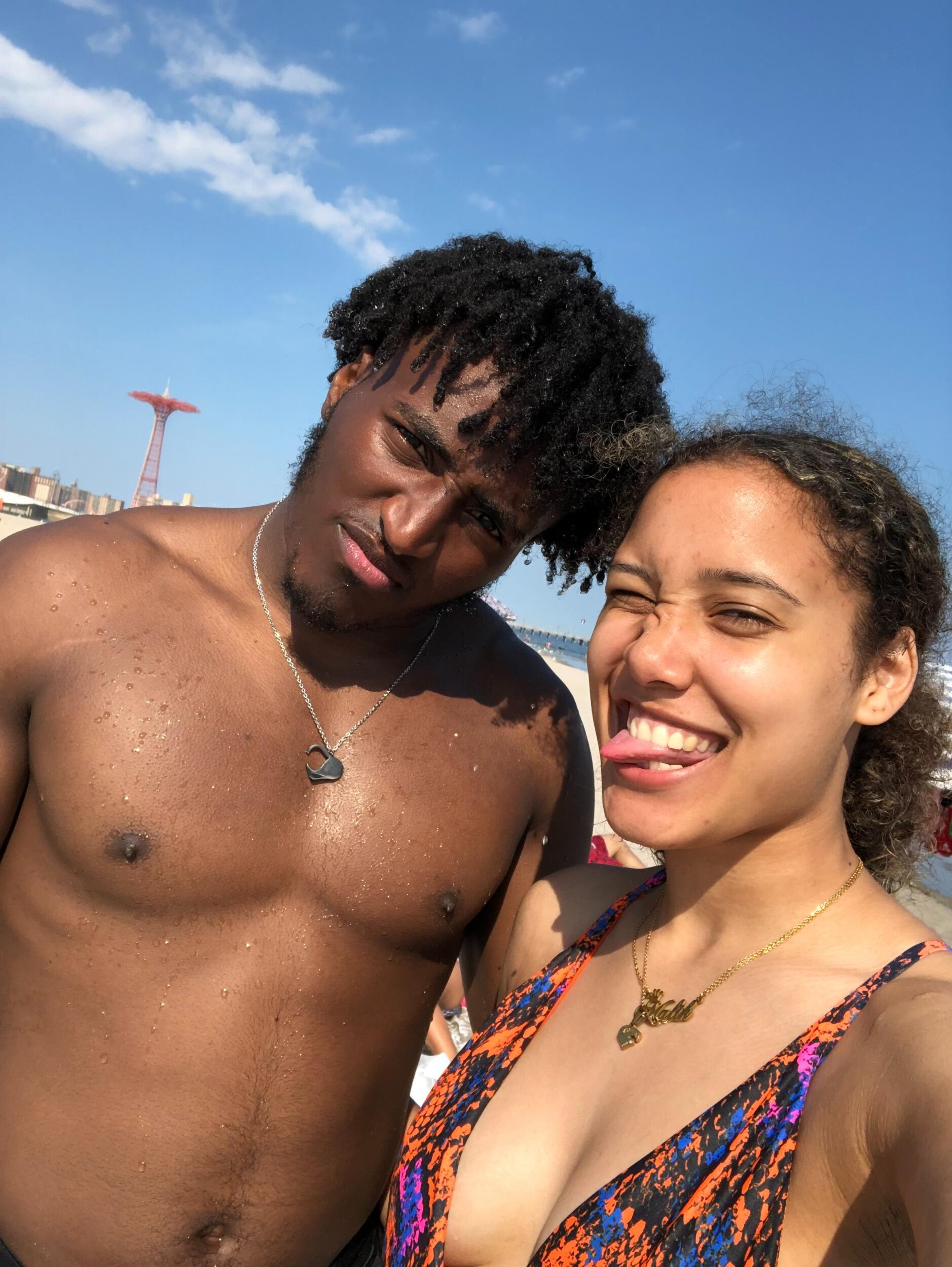 One of many Coney Island beach days