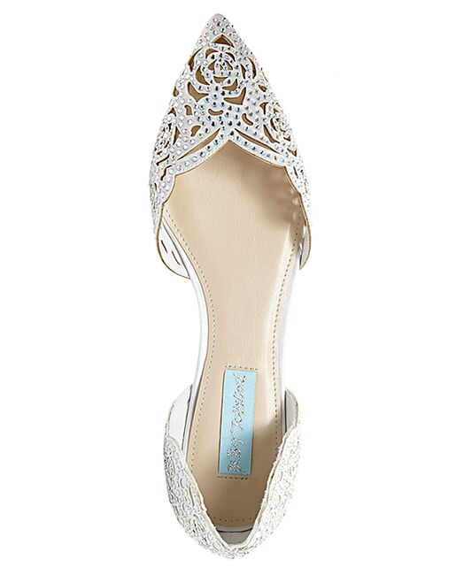 betsey johnson lucy flats ivory