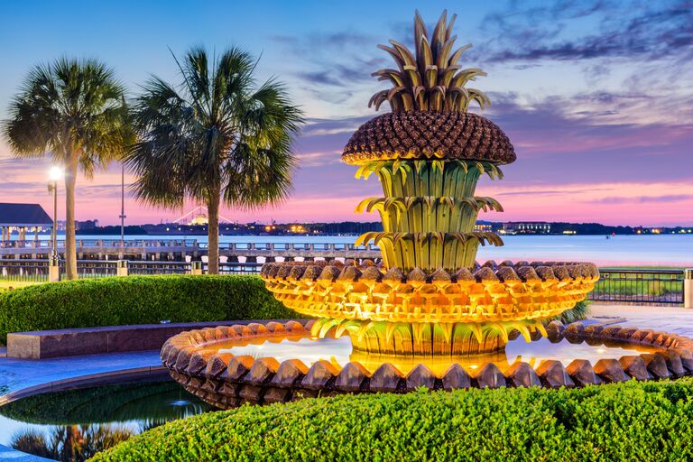 Charleston Bachelorette Party Ideas - Pineapple Fountain