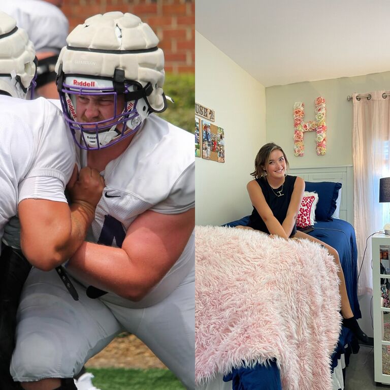 By their freshman year of college, Alex was competing on the football field at Furman University, while Hannah had begun her studies at the University of Mississippi. Busy with their respective commitments, they naturally drifted out of touch for a time.