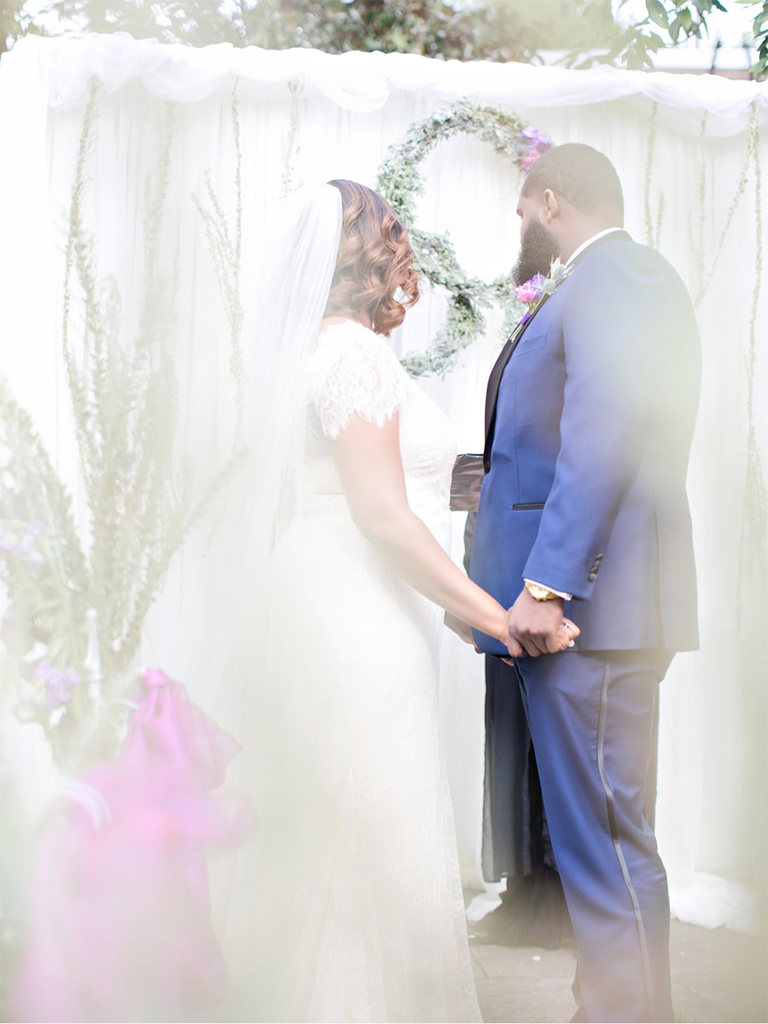 small at-home wedding ceremony