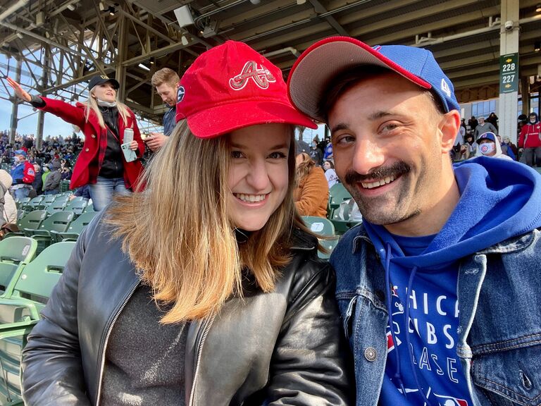 Our first game at Wrigley Field to watch the Cubs take on the Braves. 