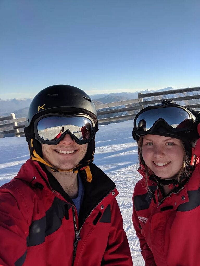 Tyler helping Sam move to New Zealand to start her Master's program!