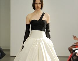 11 Black and White Wedding Dresses to Check Out