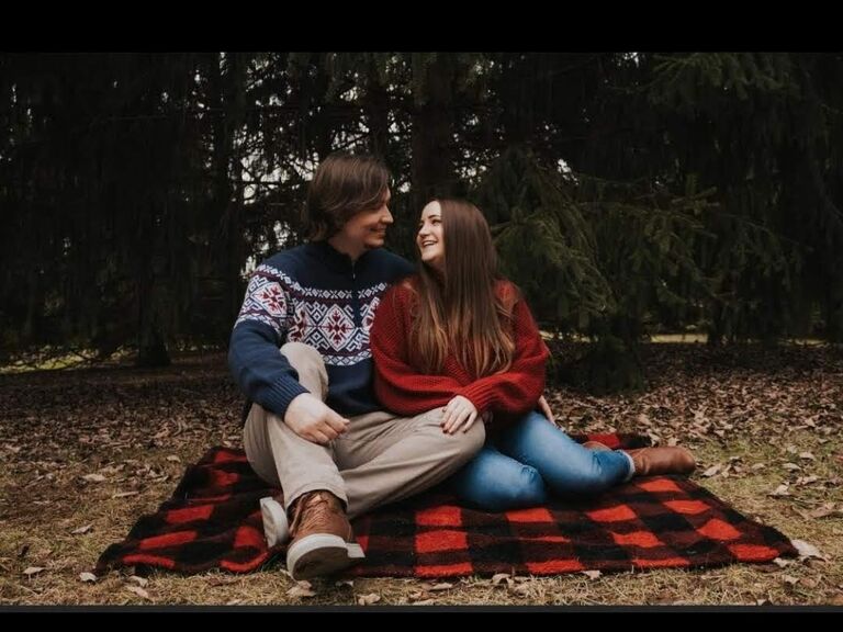 Danielle and Josh have their first professional photoshoot for the holidays! 
