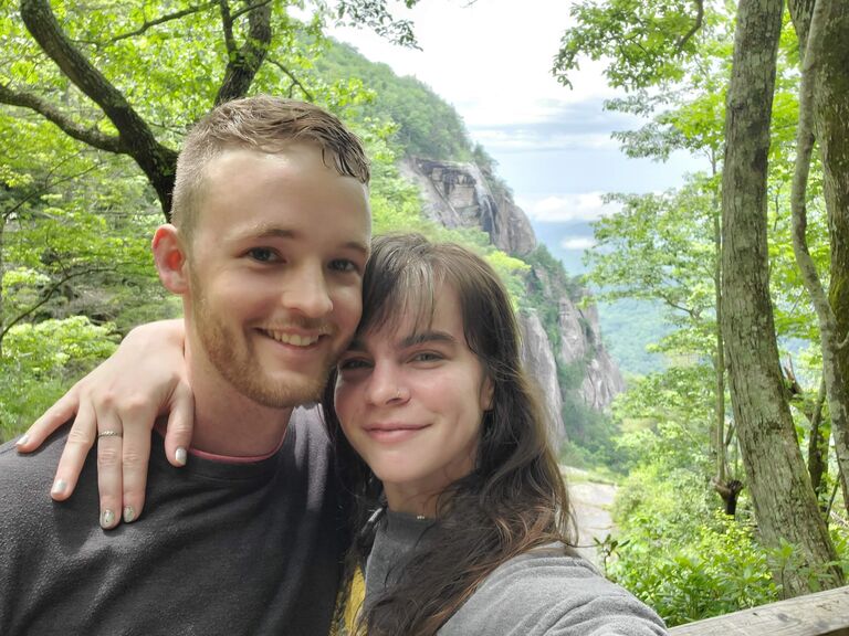 First hike in Chimney Rock, NC