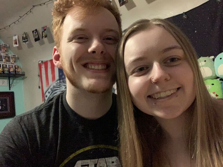 Here is one of our first pictures together after dating for a couple of months!
