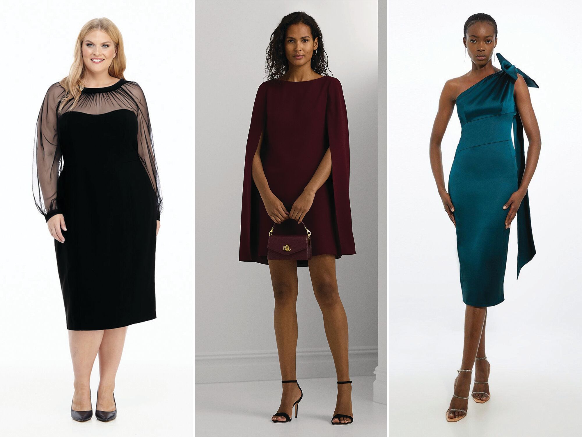 Three petite mother-of-the-groom dresses
