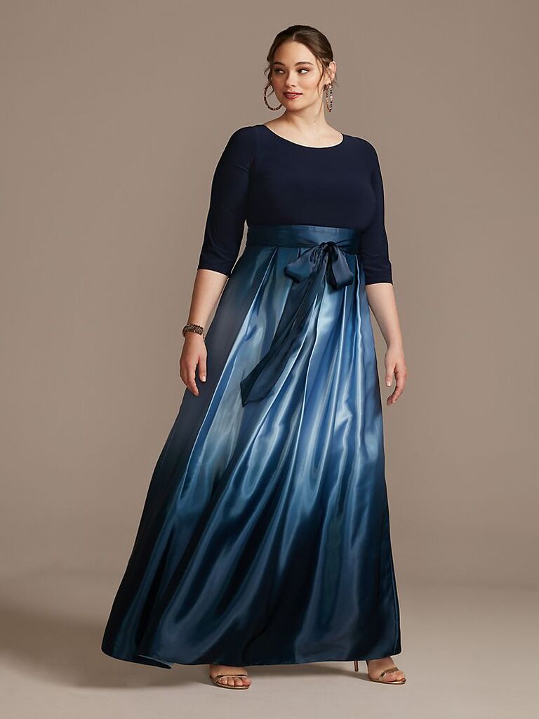navy blue grandmother of the bride dress