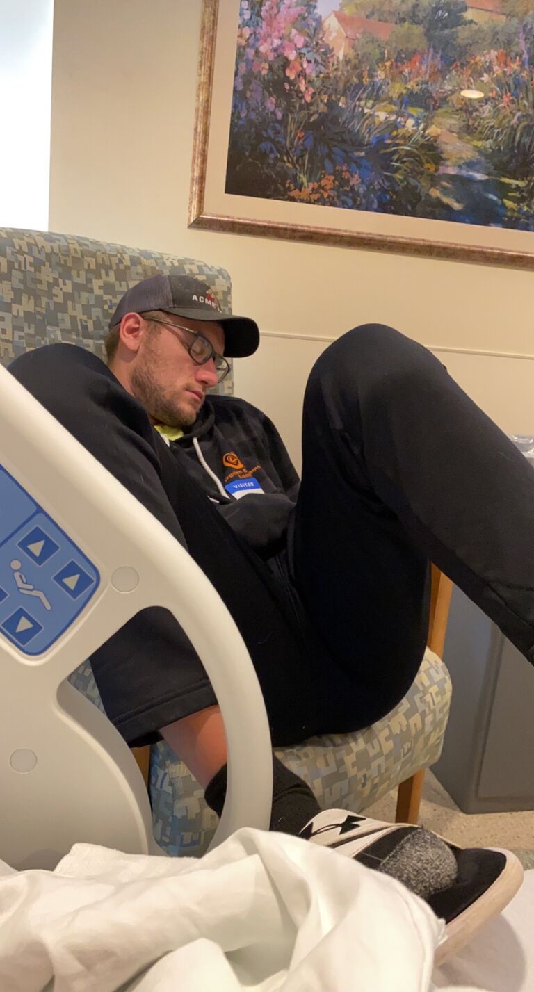 First hospital stay for Miranda