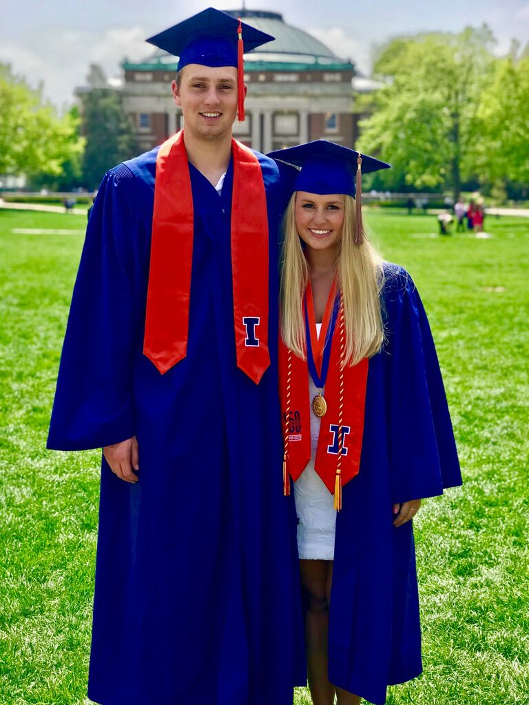 Alli and Michael graduate from the University of Illinois! Next stop: Chicago.
