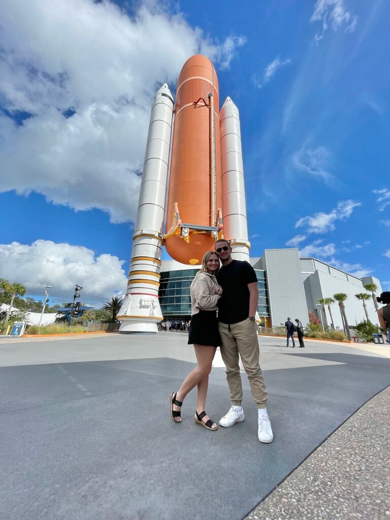A J-term getaway to Florida with Jake's family, and of course they had to stop at the Kennedy Space Center to see a rocket launch! (IYKYK)