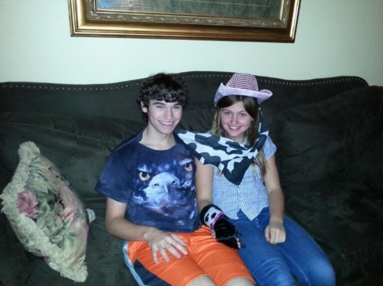 After being great friends through out middle school, near the end of the 8th grade we become "boyfriend/girlfriend."
