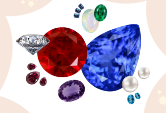 Various popular gemstones