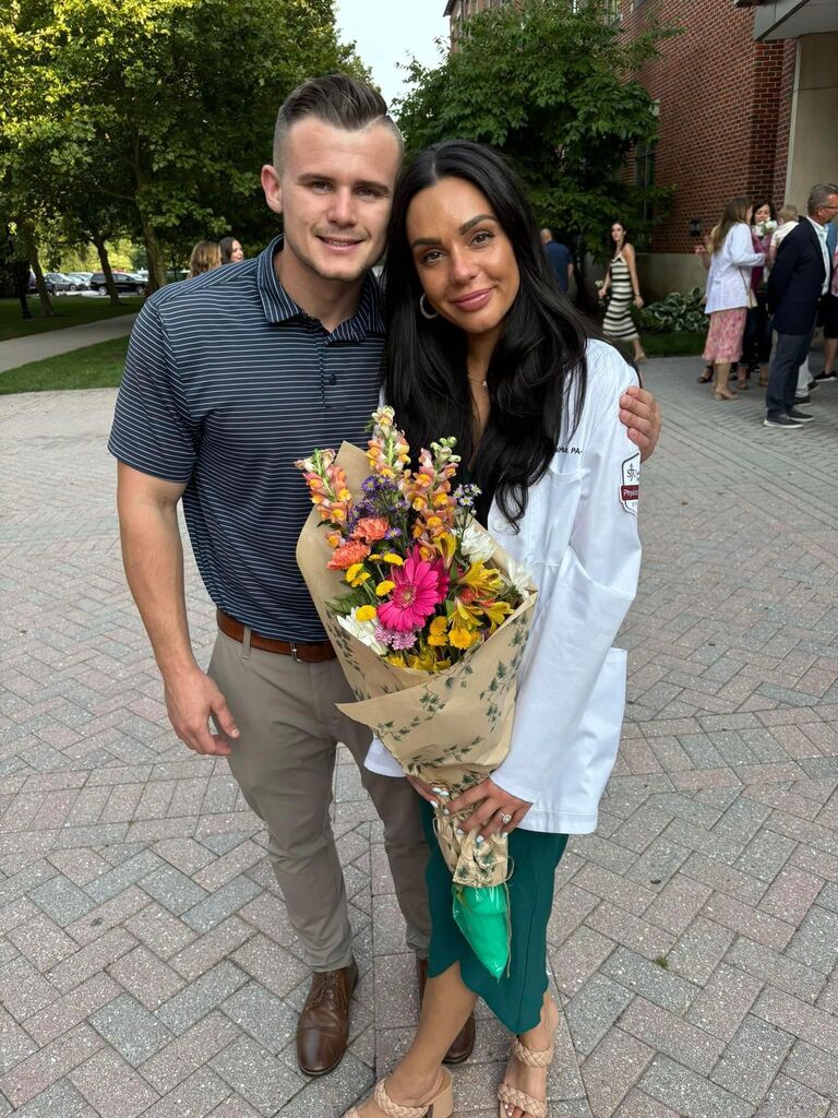 Logan's pinning ceremony for Saint Joseph's University PA program
