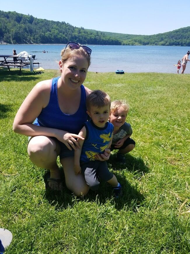 One of the first adventures we did with the boys. A day at Devil's Lake.