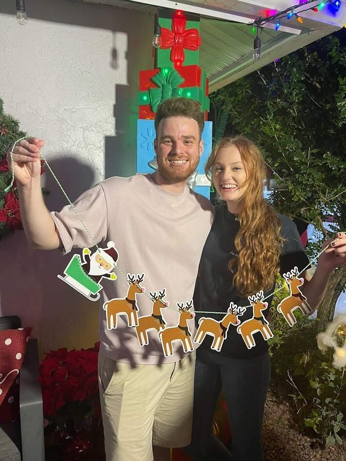 Celebrating our first Christmas together early