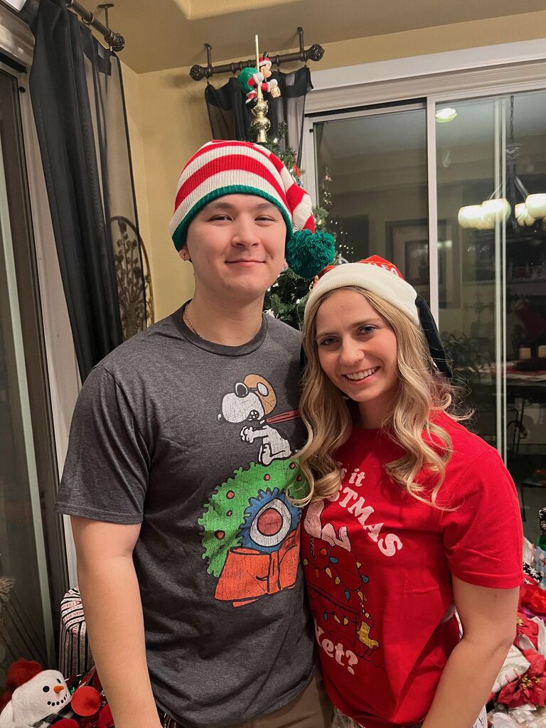 The one where Connor wears a silly Christmas hat