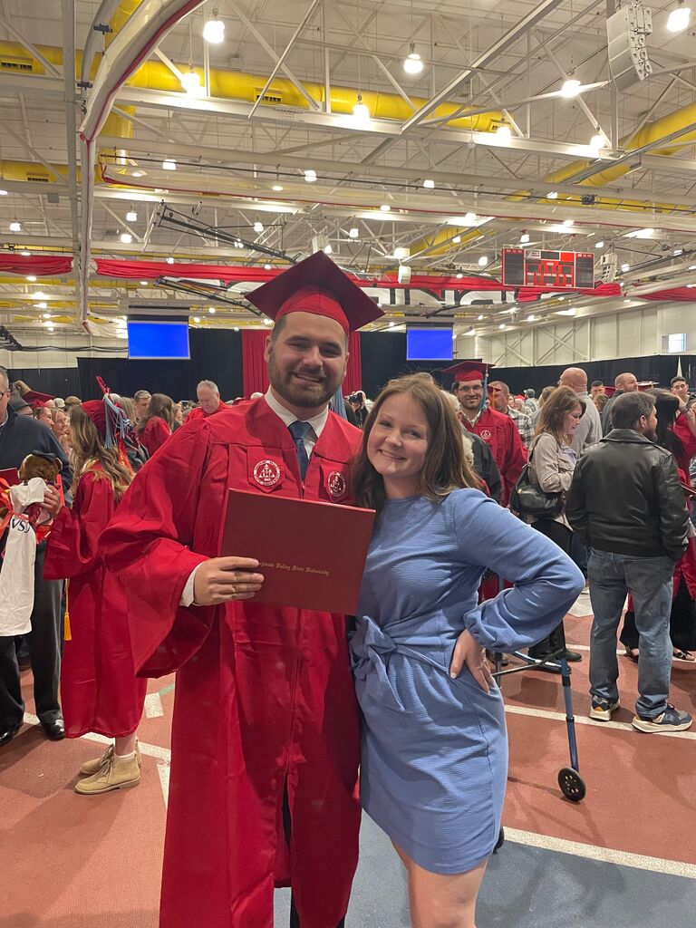 Jake earned his Bachelors degree in Secondary Education. His student teaching was done at McDonald Middle School, where he recieved over 100 letters from kids about the impact he made. (Subtle brag that I found the best husband to-be)