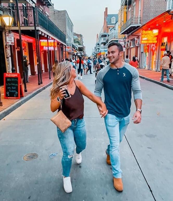 They make it official! The high school best friends are finally a happy couple. 