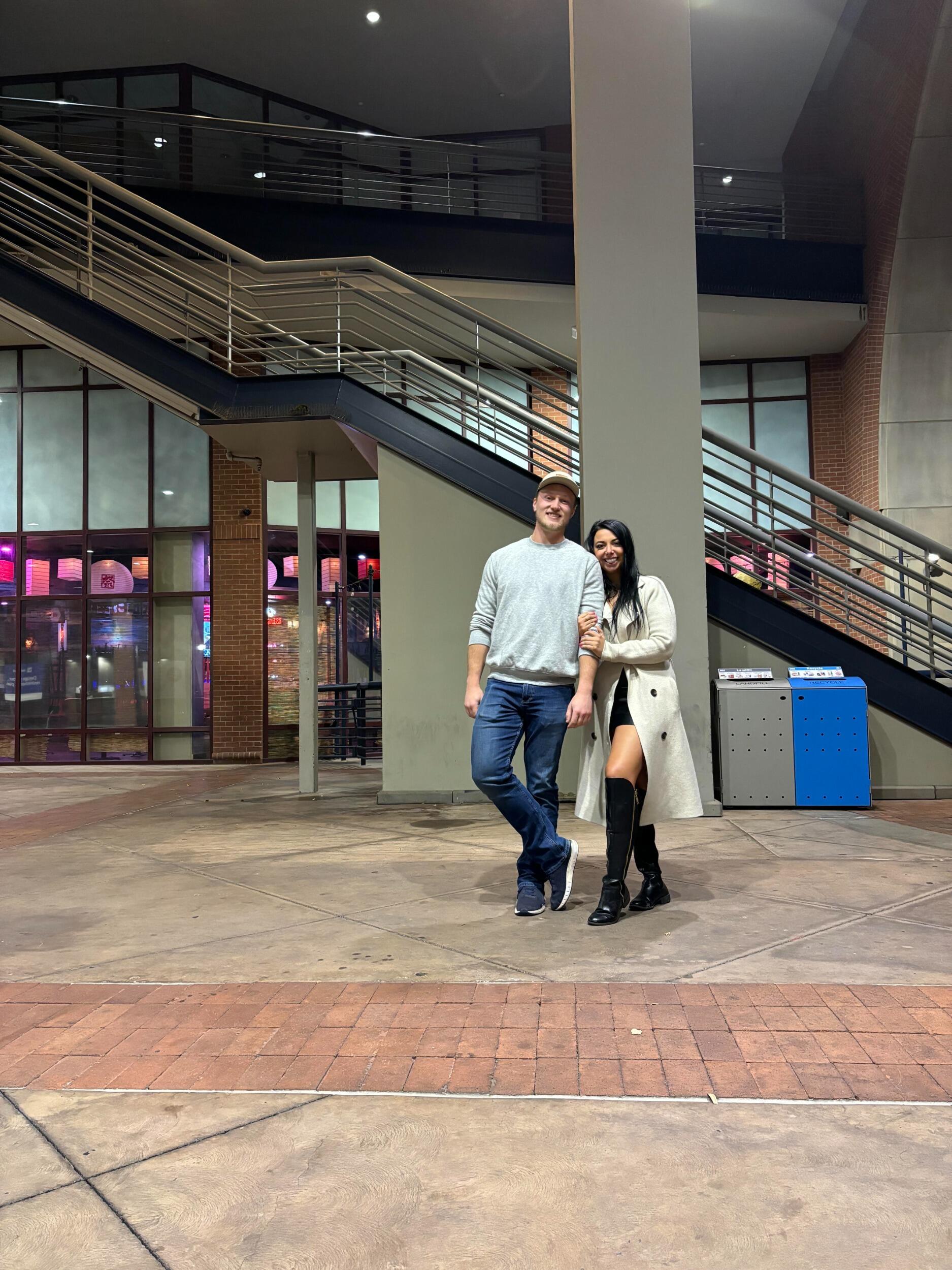 Hayden took Kelsey to Arizona for her birthday where they experienced their first Waste Management and had a blast!