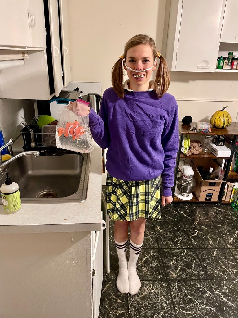 Liz as Darla from Finding Nemo