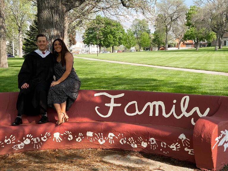 Adam's graduation day at Morningside University.