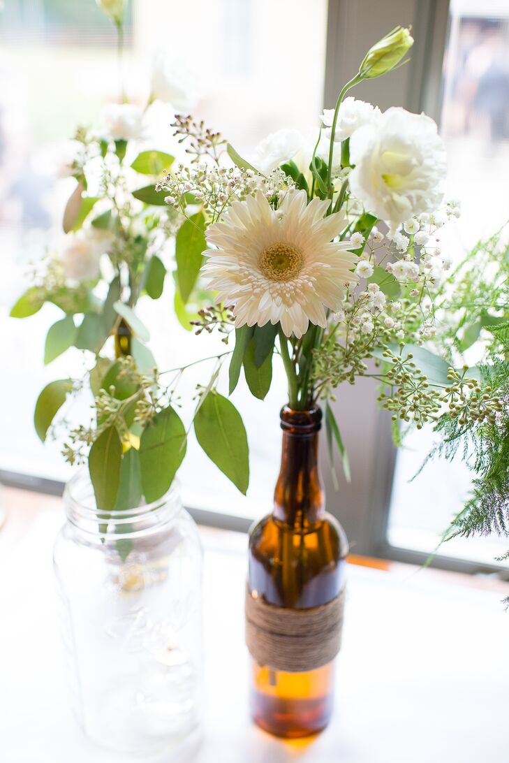 Rustic Wine Bottle Vases