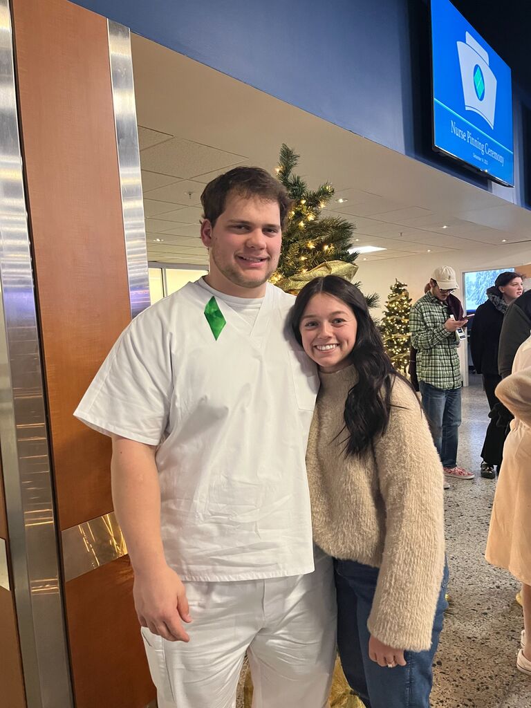 Jared's pinning ceremony as a RN