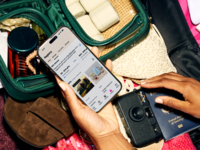 Person looking at The Knot Registry on their phone