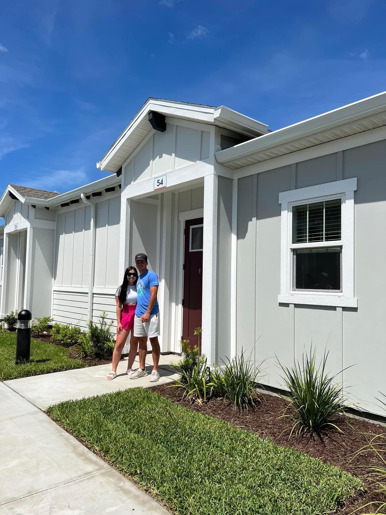 We moved into our first apartment together in Bradenton, Florida.