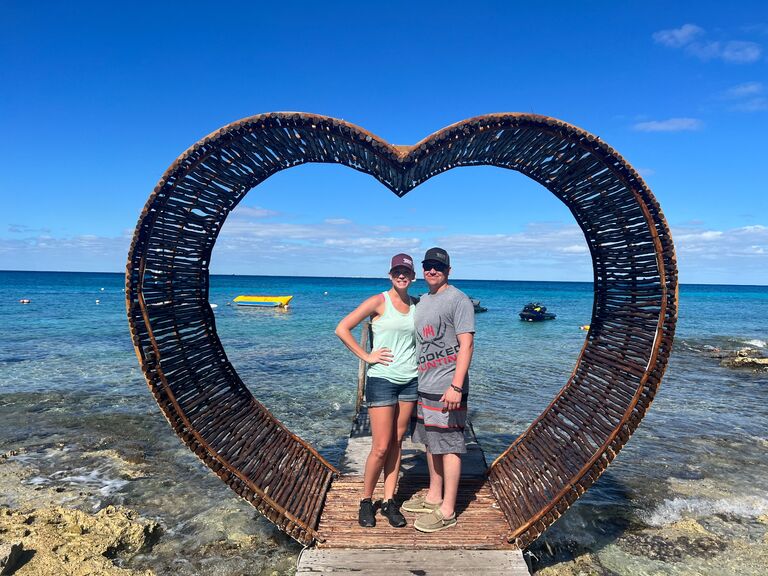 We enjoy taking a vacation together each winter to the beach.