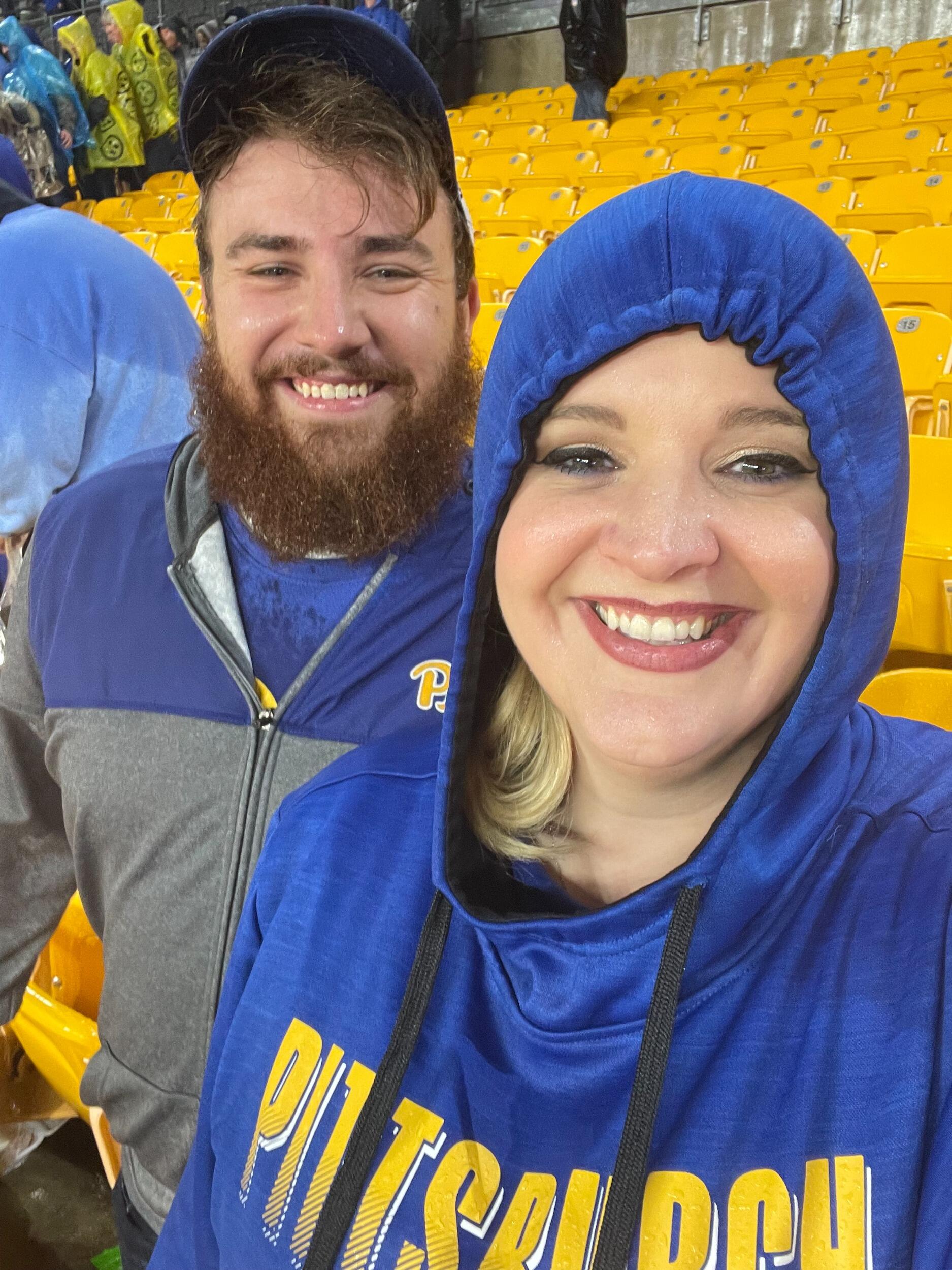 Pitt game against UNC that went into OT for a Panthers win.  It was pouring during overtime.