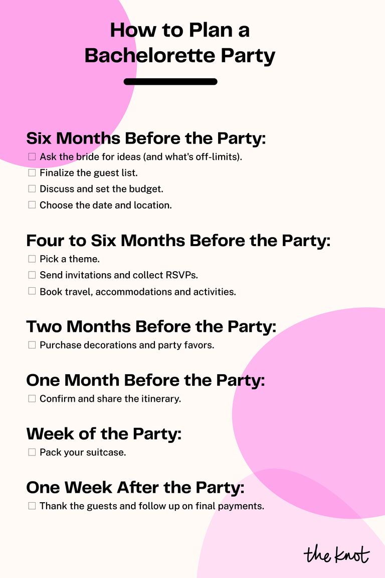 printable bachelorette party checklist