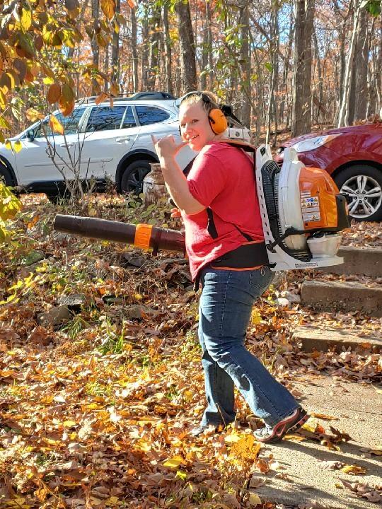 Taking care of business while Keith's foot recovers! 🍂 🍁 