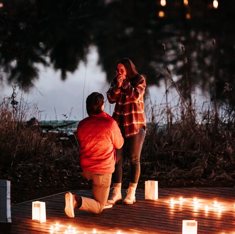 The day she said "yes" to forever.
