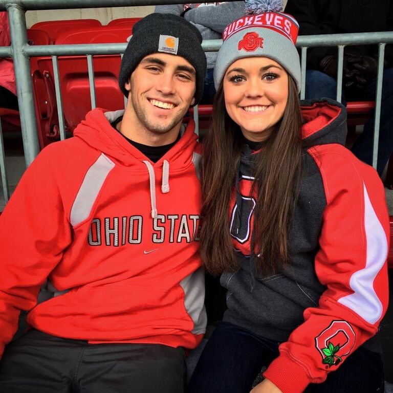 Our first Ohio State Football game! Ryan found out he got accepted into OSU on the drive down.