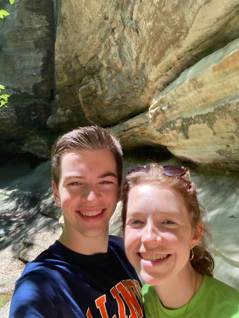 Starved Rock State Park. John talked the entire time. That was a lot of hiking and a lot of fun.
