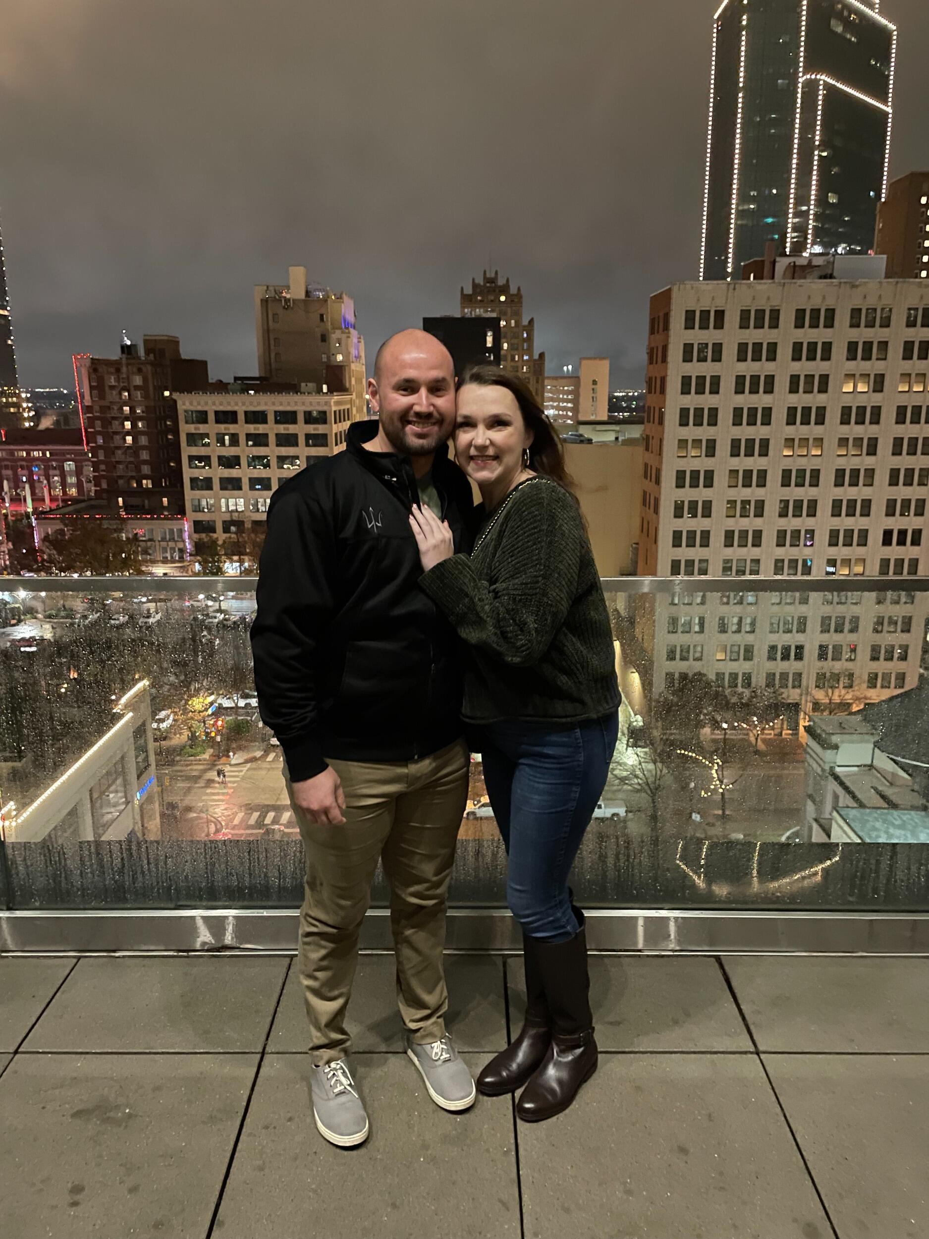 Evan and I went to Fort Worth, TX to celebrate my beautiful friend getting engaged! 