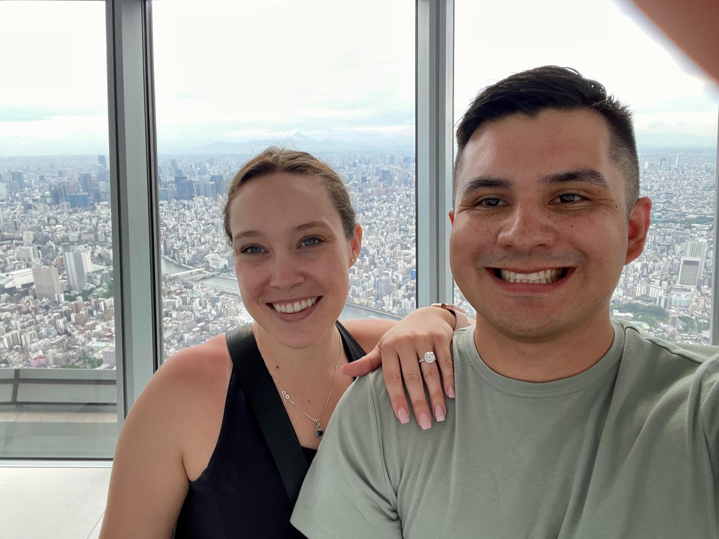 Engaged in Tokyo! #Skytree