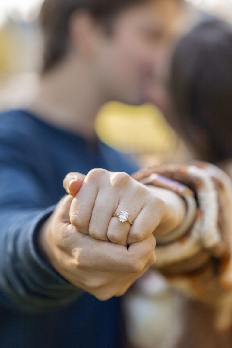 Showing off the ring