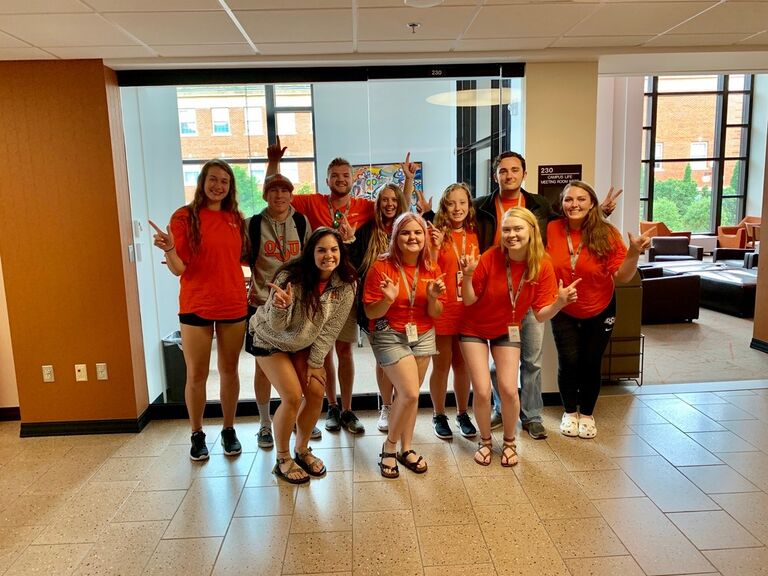 Randomly assigned as camp counselors for Camp Cowboy Group 5 to welcome incoming freshmen