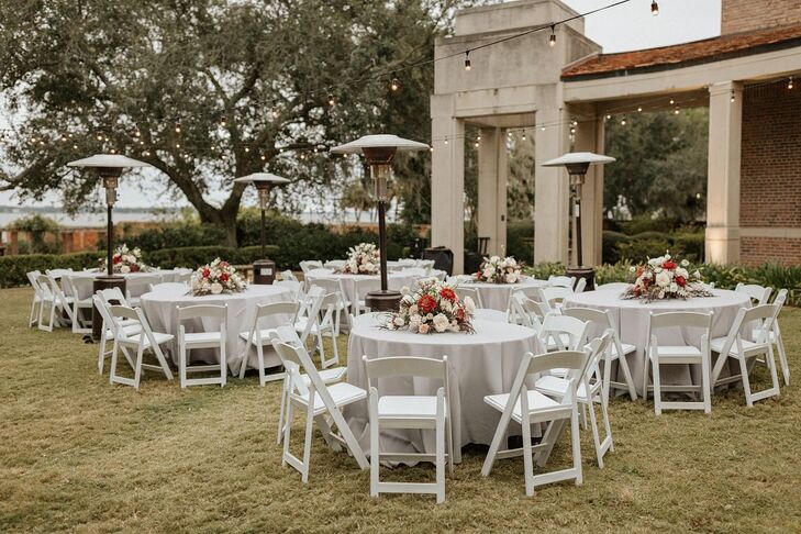 Wedding Reception Decor At The Cummer Museum Of Art Gardens In Jacksonville Florida