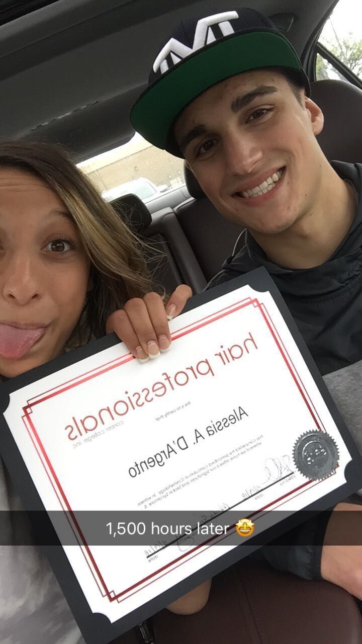 Alessia graduated high school & cosmetology school!