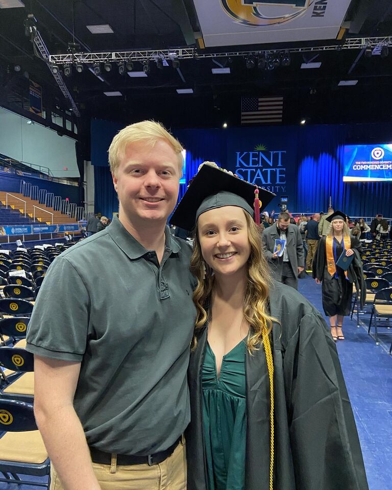 Brooke's graduation from Kent State's Sonography program.