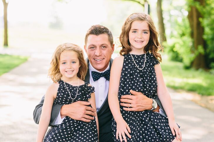 polka dot dress with flowers