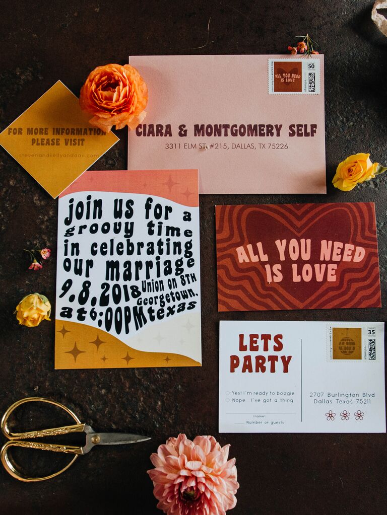 Personalized wedding stationery