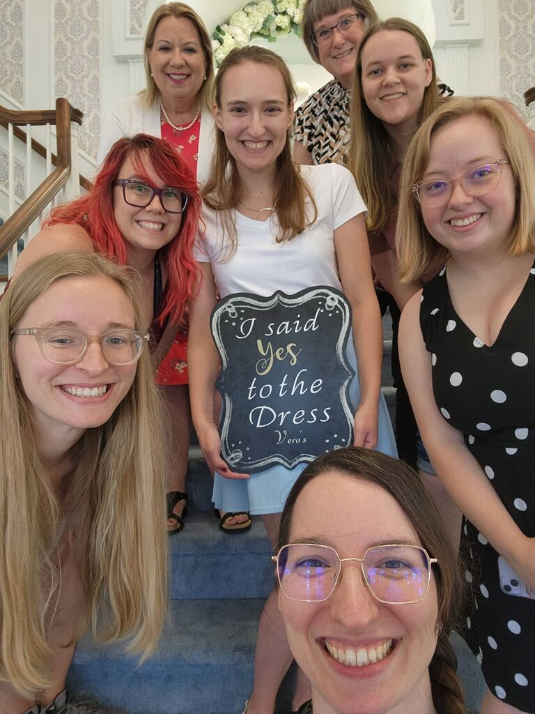 Hailey said yes to the dress