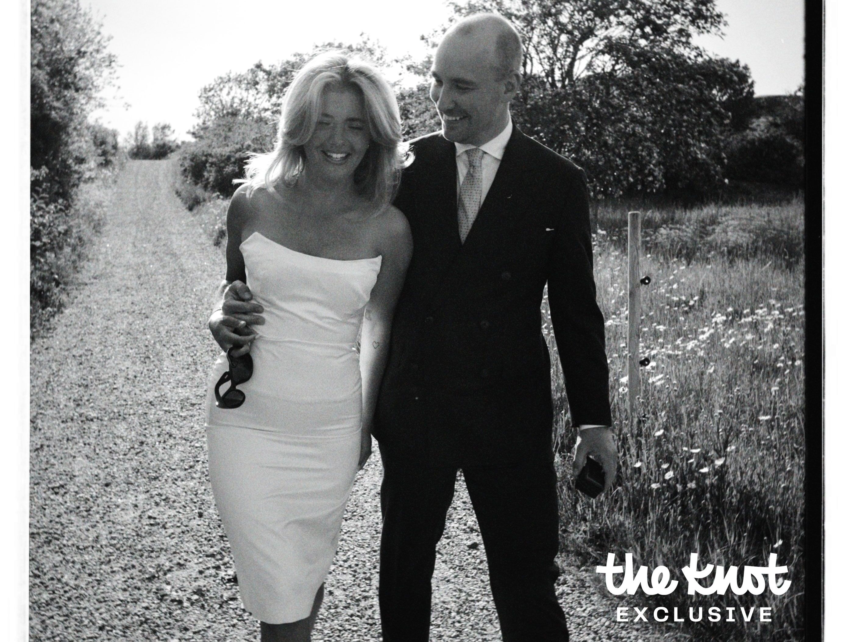 Matilda Djerf's engagement party photo with Rasmus Johansson